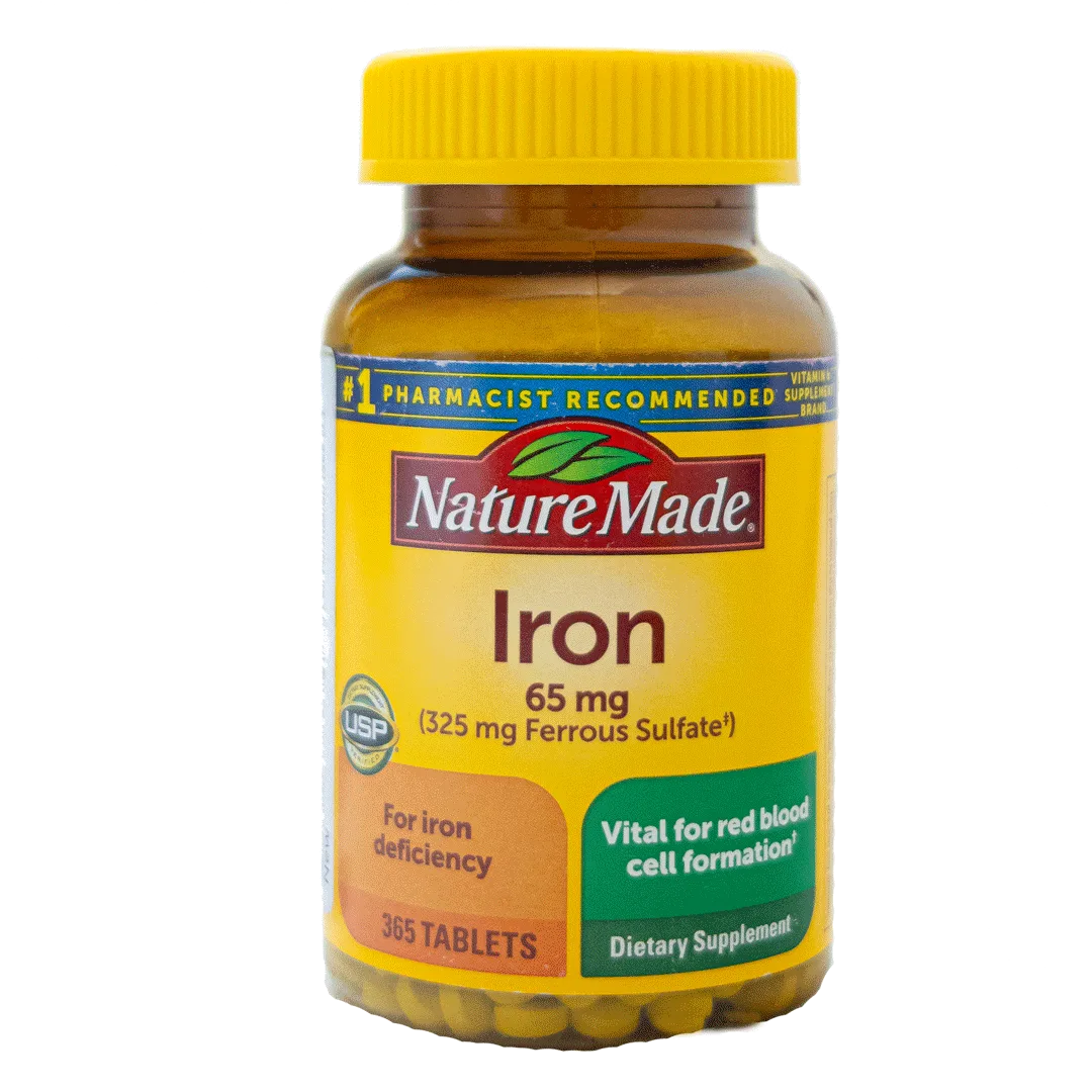 قرص آهن نیچرمید ۶۵ میلی‌گرم Nature Made Iron 65 mg Tablets